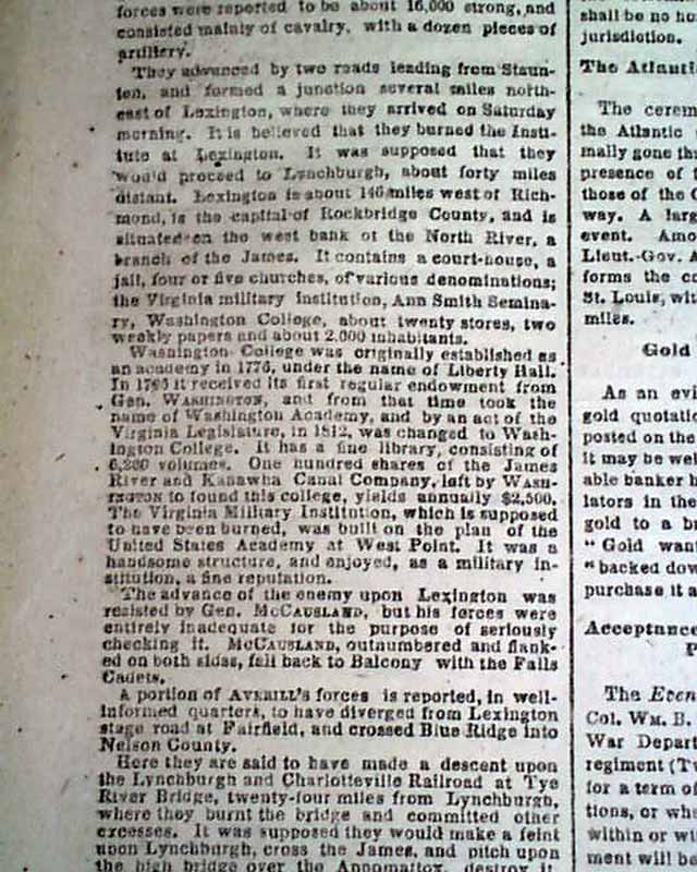 1864 Lexington VA....
