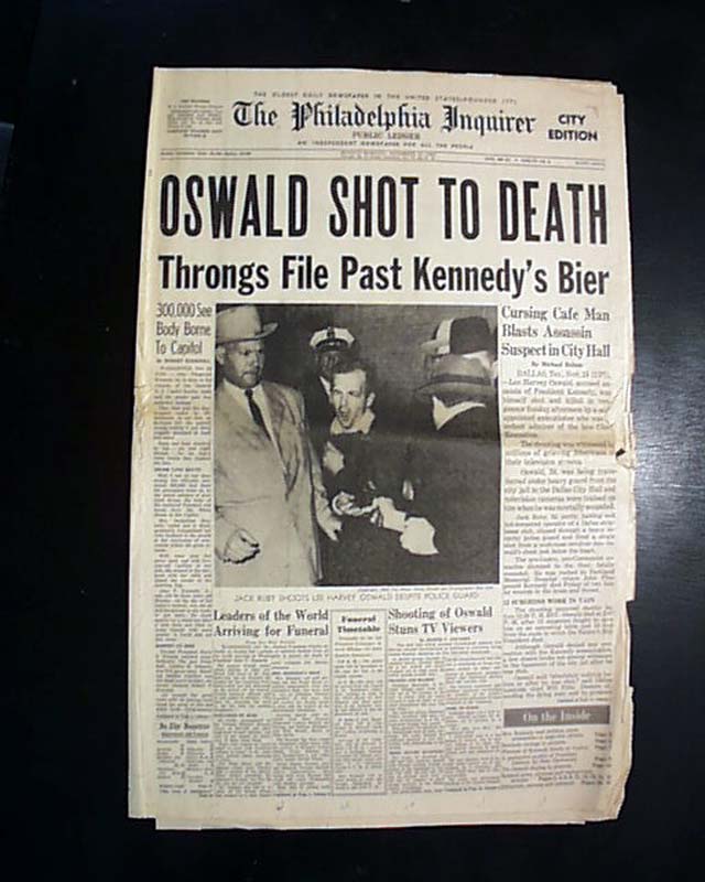 Oswald is shot to death... - RareNewspapers.com