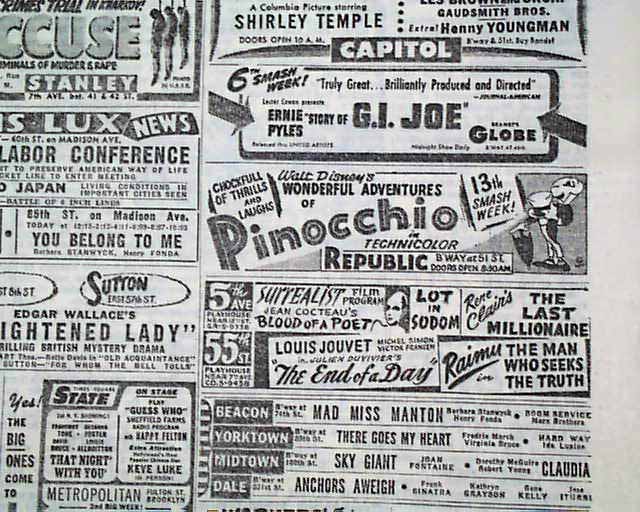 Jerome Kern Death in 1945... - RareNewspapers.com