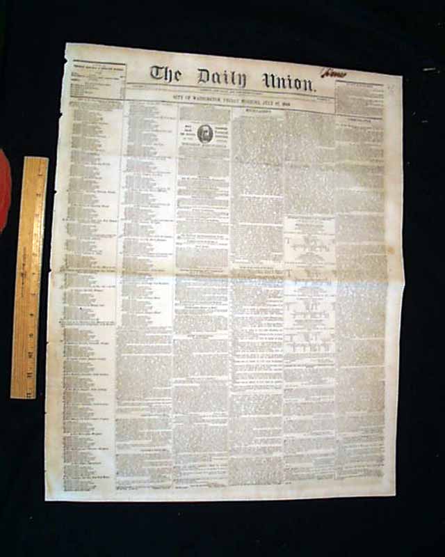 James K. Polk funeral....