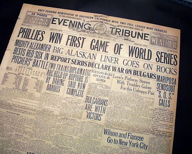 Boston Red Sox 1915 World Series RareNewspapers Com   Image039 