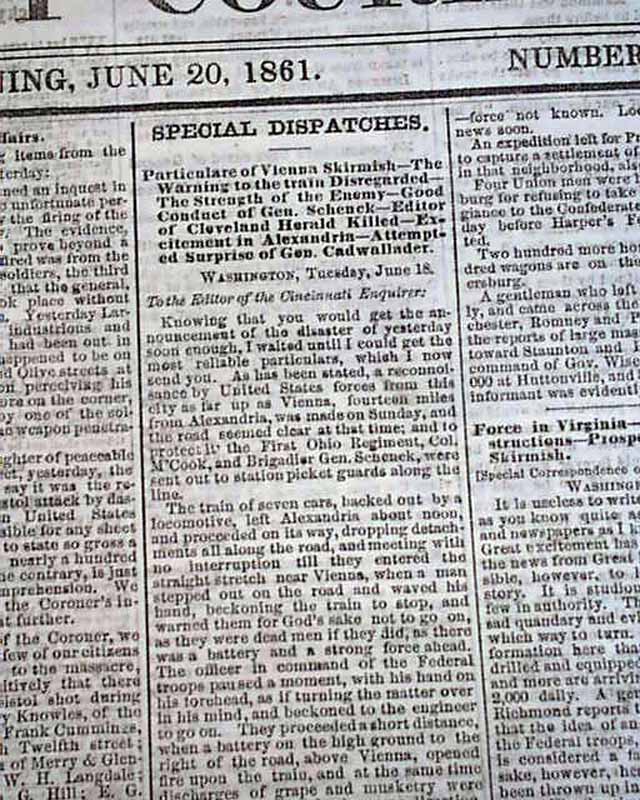 Battle of Boonville, in a Confederate newspaper...
