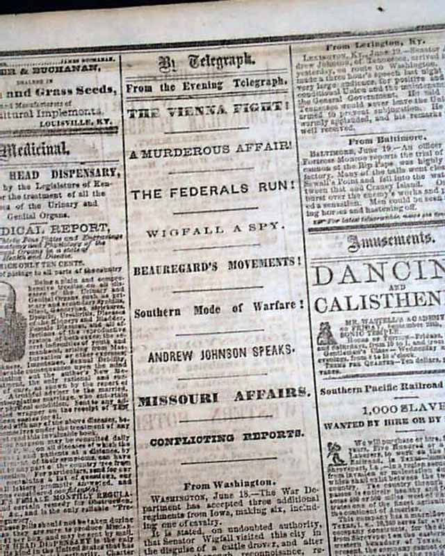 Battle of Boonville, in a Confederate newspaper...