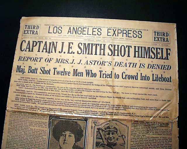Captain of the Titanic shoots himself... 