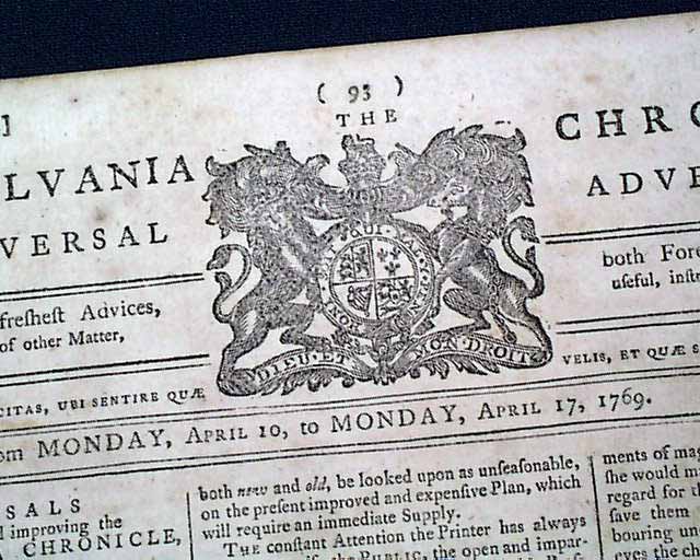 Colonial Pennsylvania...