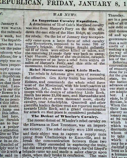 Jonesville VA 1864 Civil War...