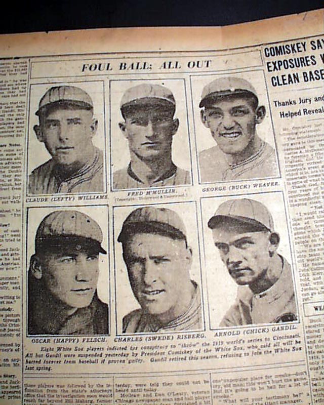 Deep Dive” into Black Sox Scandal: Concluding Thoughts to My Black Sox  Essays