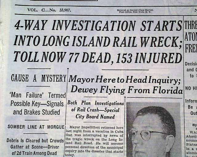 Long Island Railroad Collision 1950... -