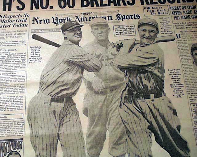 September 30, 1927: Babe Ruth hits record 60th home run – Society