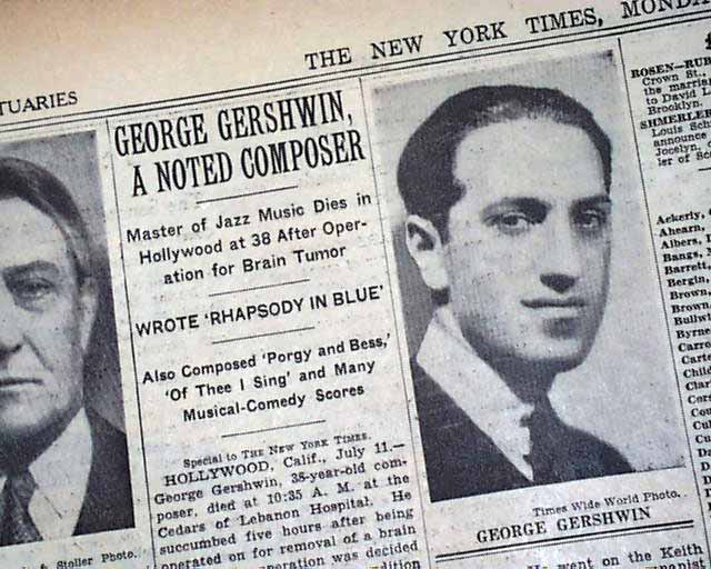 Resultado de imagen para George Gershwin