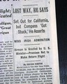 Douglas Corrigan famous flight in 1938... - Image 2