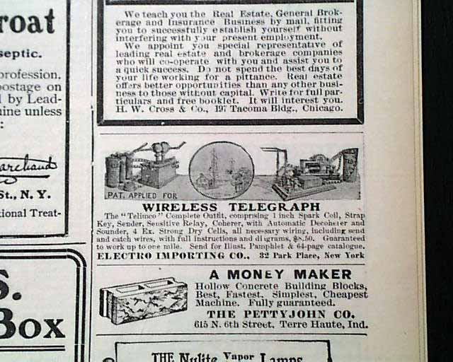 First advertisement for a radio... - RareNewspapers.com