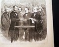 Lincoln is inaugurated...    Graphic print on the front page...   - Image 3