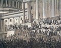 Lincoln is inaugurated...    Graphic print on the front page...   - Image 6