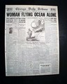 Amelia Earhart flies solo across the Atlantic in 1932... - Image 1