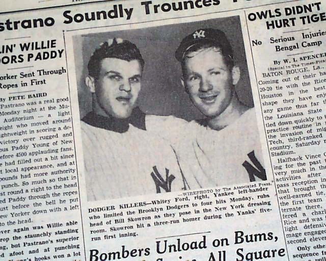 1955 New York Daily News Newspaper from Brooklyn Dodgers World