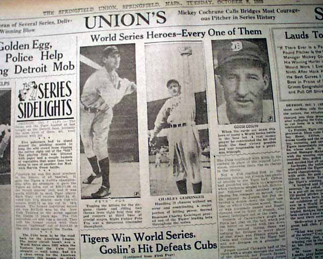 Chicago Cubs Vs Detroit Tigers 1935 World Series Wrigley Field Scoreca –  Fridgedoor