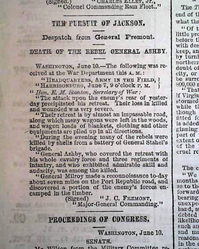 1862 New York City Newspaper.... - RareNewspapers.com