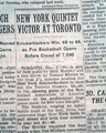 Debut of the NBA... Knicks defeat Toronto Huskies... - Image 4