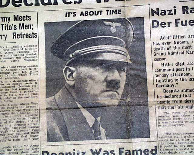 Hitler Is Dead - Rarenewspapers.com