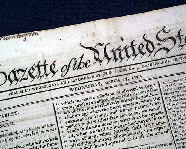 Washington writes to the Catholics & the Society of Cincinnati...