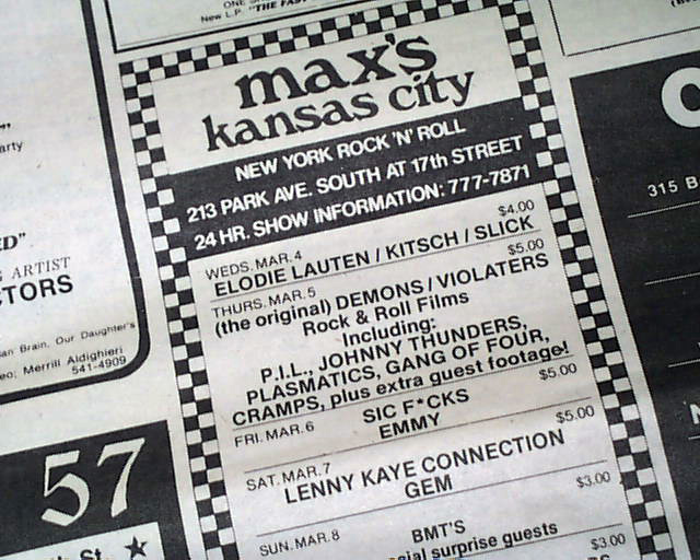 Very early 1981 MADONNA band performance ad... 