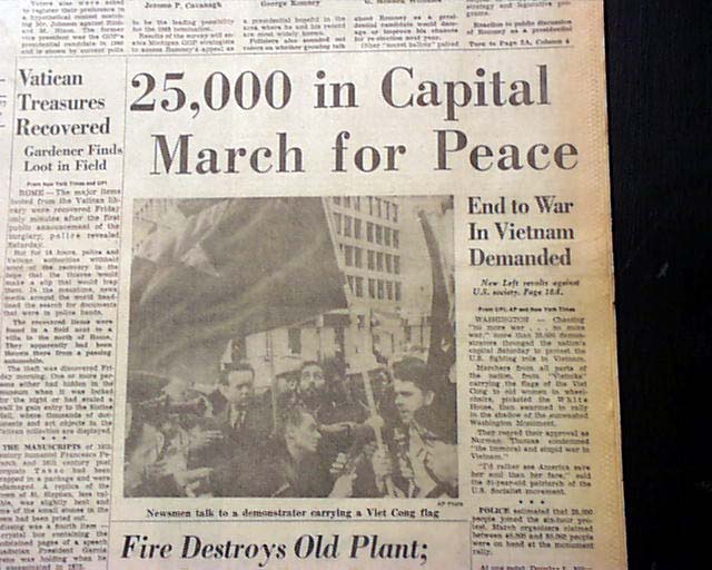 1965 Anti Vietnam War march... - RareNewspapers.com