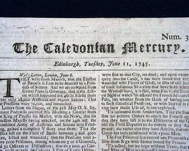 Early Jamaica in 1745....