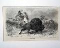 Buffalo Hunt print, by Felix Darley... - Image 3