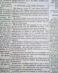 Life in California: morals are improving...   The slave trade...