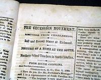 Capture of a slave ship...   The Pacific votes for Lincoln...   The coming Civil War...