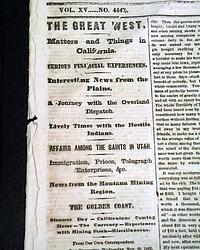 Exploring the "Great West"...   Mormons in Utah...