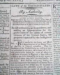 George Washington on the front page...