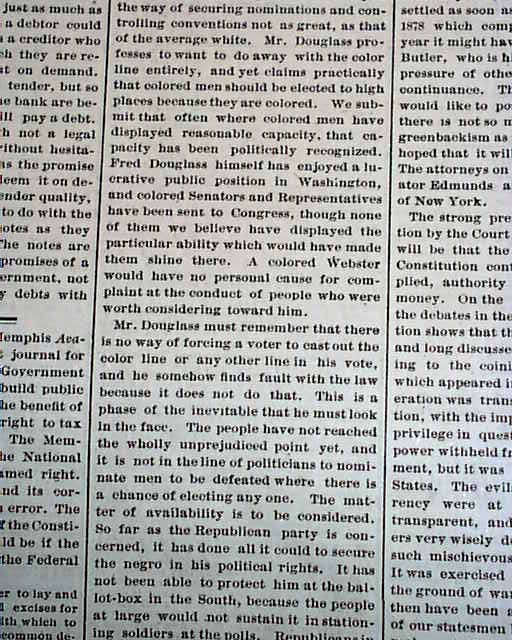 Great article on Frederick Douglass's notable speech ...