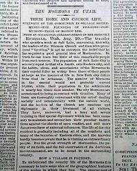 The Yosemite Valley, a very early, descriptive article...    Mormons in Utah...