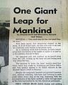 Man walks on the moon: two great front pages... - Image 2