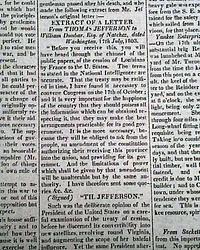Thomas Jefferson, from 1803...