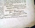 Four script signatures of George Washington... - Image 5