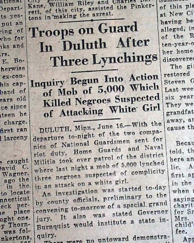 Duluth Lynching Photo