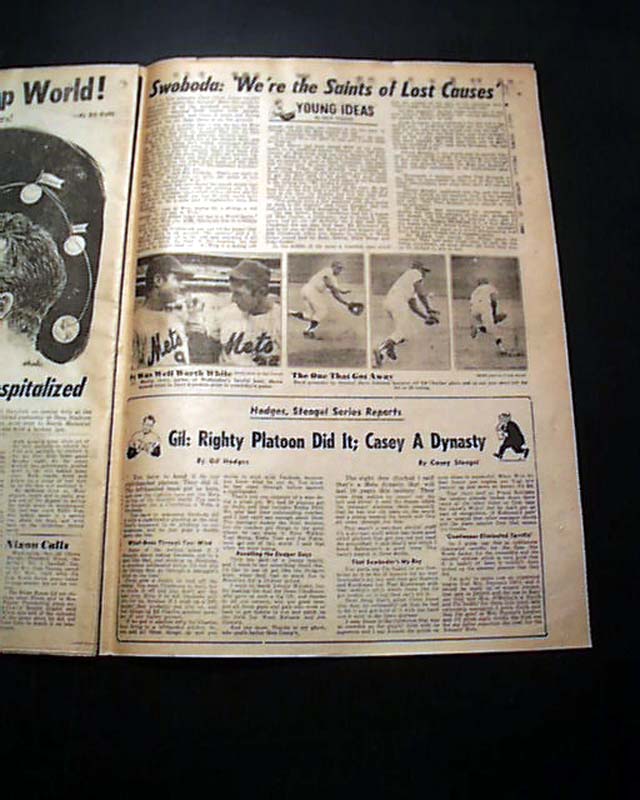 Daily News New York Mets 1969 World Series Headline