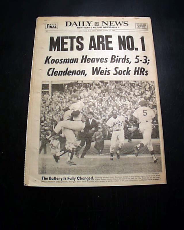 Mets win the 1969 World Series 