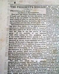 Lincoln's state-of-the-union address...