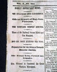 A battle near Martinsburg...