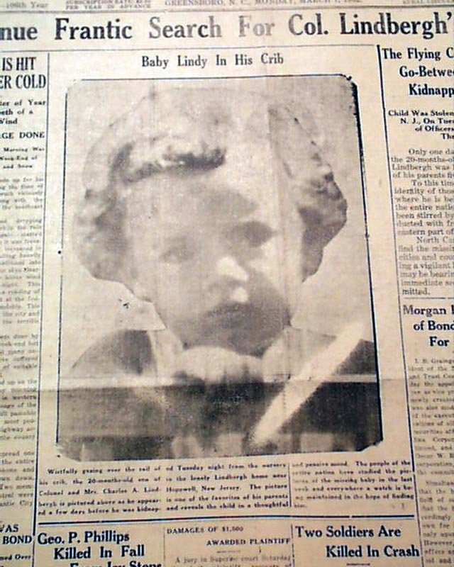 Desperate search for Lindbergh's baby...