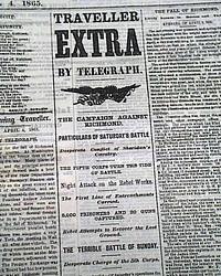 On the capture of the Confederate capital...