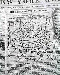 Battle of the Wilderness, with a map...