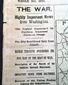 One of the first Civil War maps in a newspaper... - Image 2