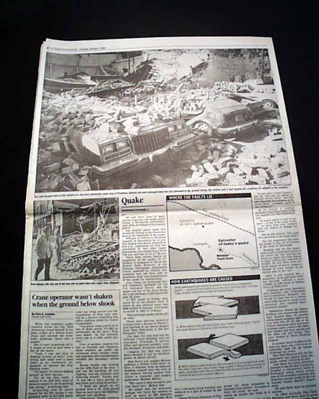 1987 Whittier Narrows earthquake... - RareNewspapers.com