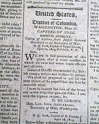 Much on the capture of Toronto...