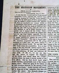 Much on the Southern states seceding from the Union...